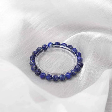 Natural Lapis Lazuli Beaded | Stretch Bracelet for Mental Focus | Decision | Making & Inner Wisdom