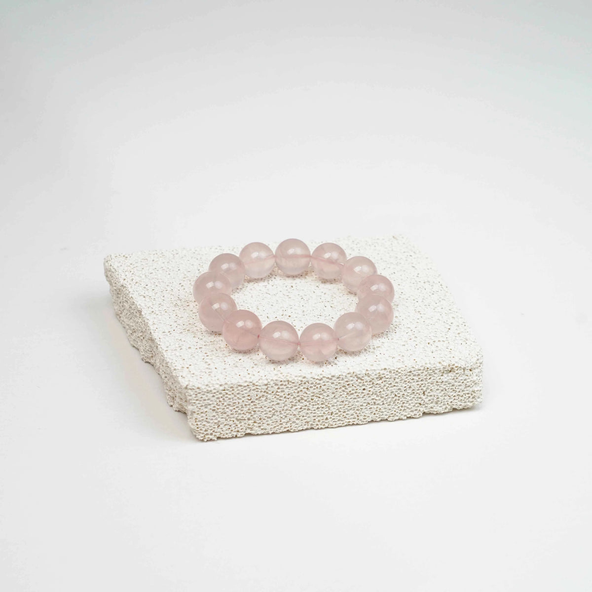 Premium Mozambique Rose Quartz Bracelet | for Love | Emotional Healing | Hear | Centered Energy
