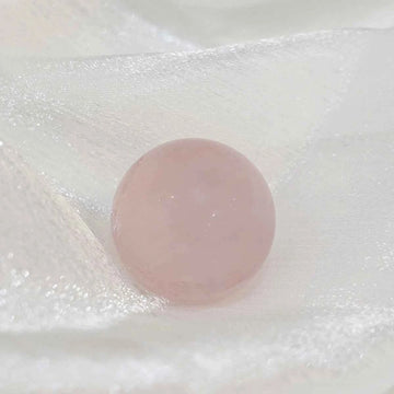 Rose Quartz Sphere Pink Quartz Crystal Healing Crustal Energy Ball for Chakra Balance