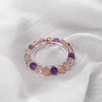 Super Seven Crystal Bracelet | for Chakra Alignment | Resonating with | All Seven Chakras | Spiritual Balance