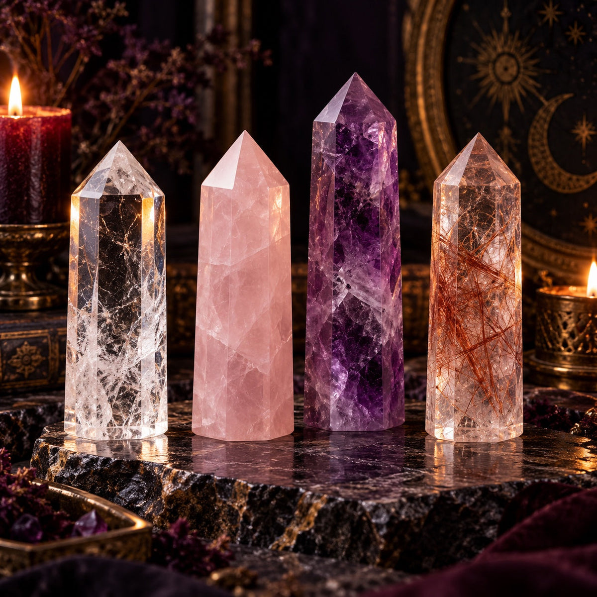 Crystal Towers & Obelisks