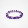 Natural Amethyst Bead Bracelet | Crystal Jewelry for Spiritual Growth | Calmness | Protection | Emotional