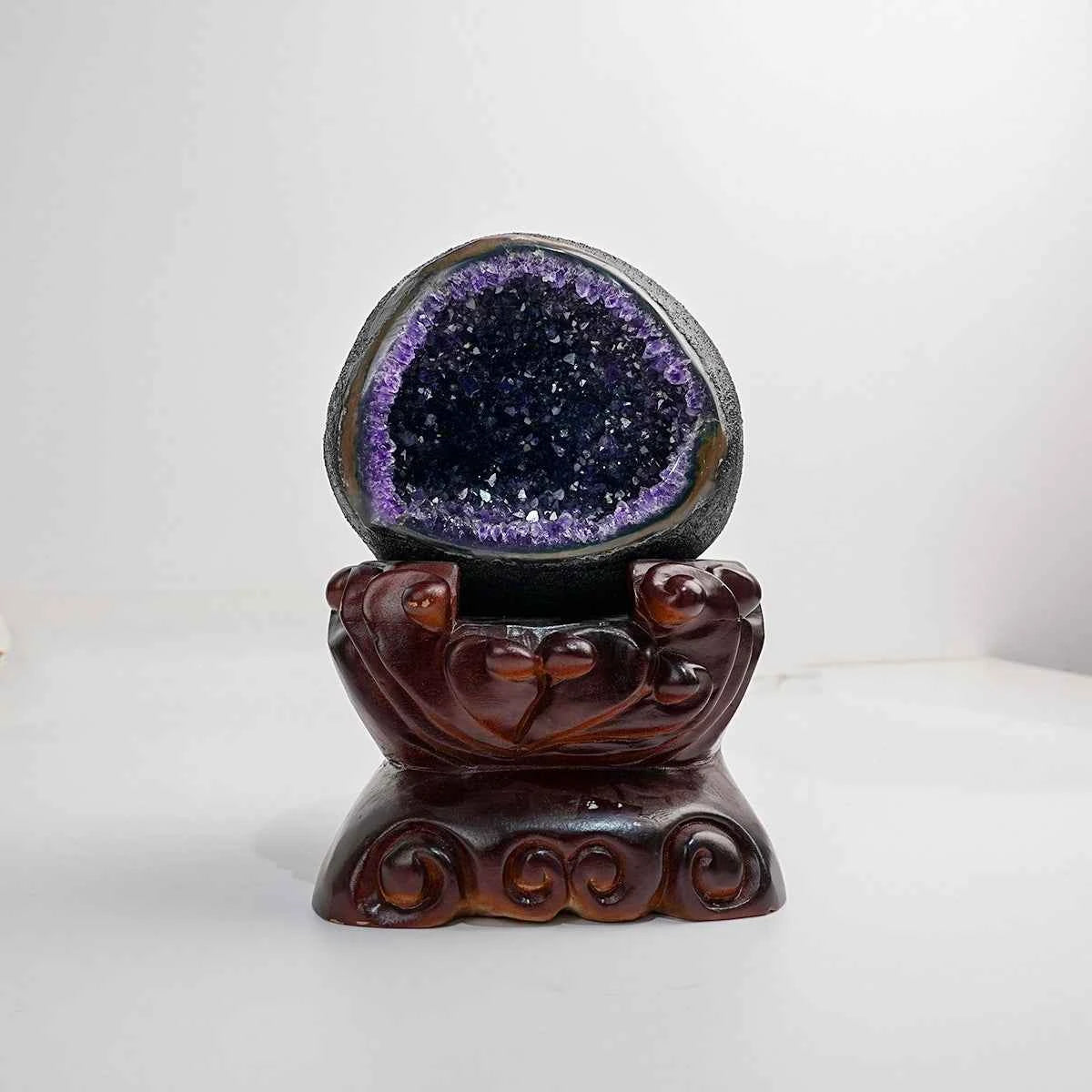 Natural Amethyst Geode Cluster | for Spiritual Growth | Calmness | Protective Energy