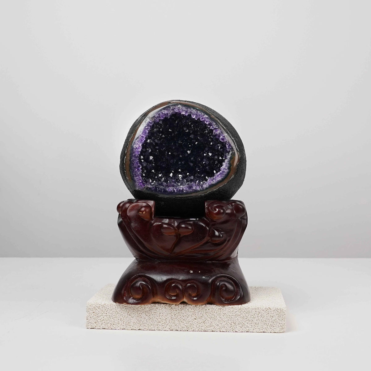 Natural Amethyst Geode Cluster | for Spiritual Growth | Calmness | Protective Energy