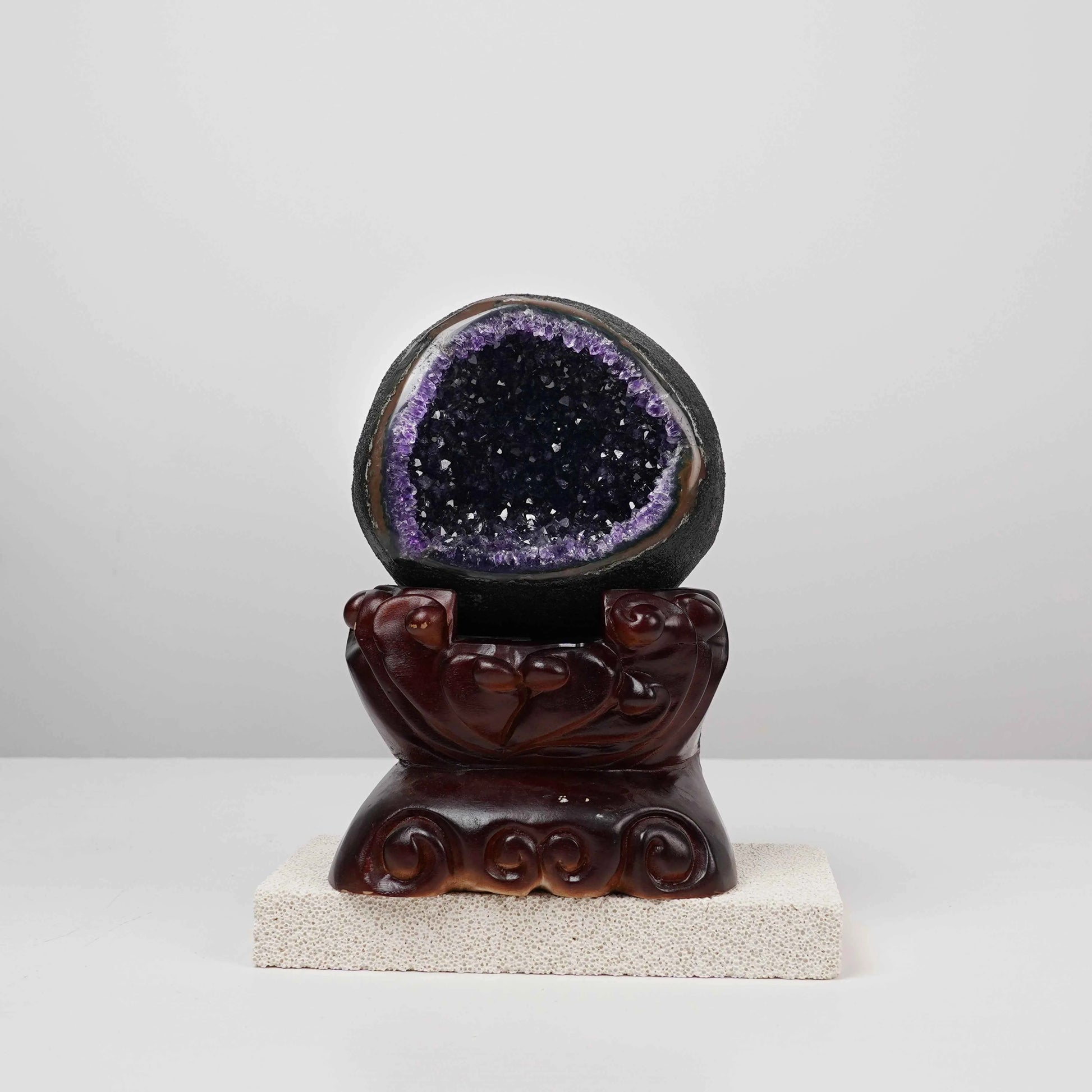 Natural Amethyst Geode Cluster | for Spiritual Growth | Calmness | Protective Energy