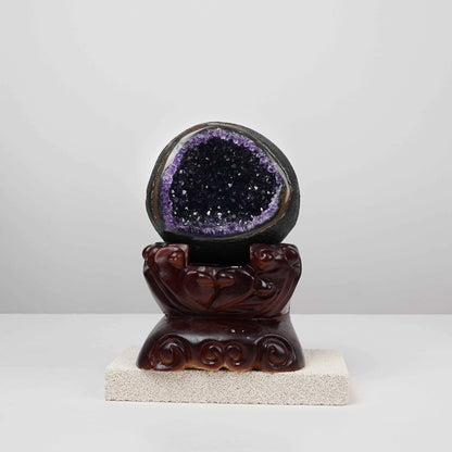 Natural Amethyst Geode Cluster | for Spiritual Growth | Calmness | Protective Energy