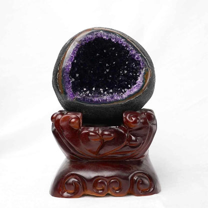 Natural Amethyst Geode Cluster | for Spiritual Growth | Calmness | Protective Energy