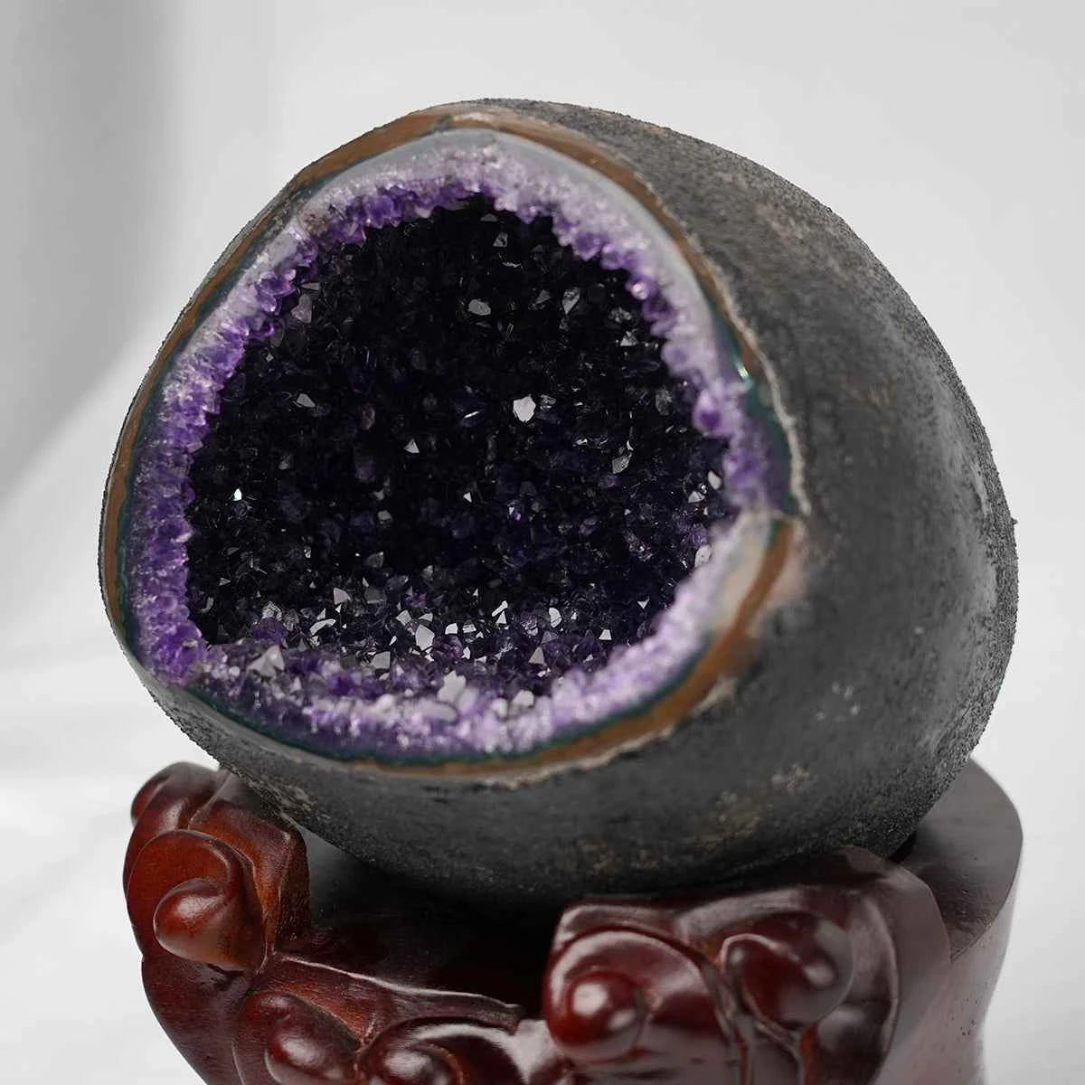 Natural Amethyst Geode Cluster | for Spiritual Growth | Calmness | Protective Energy