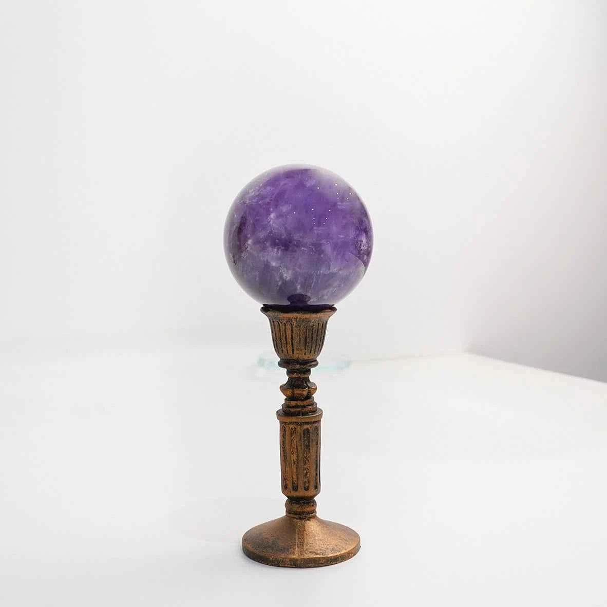 Amethyst Sphere: Boost Crown Chakra & Peace