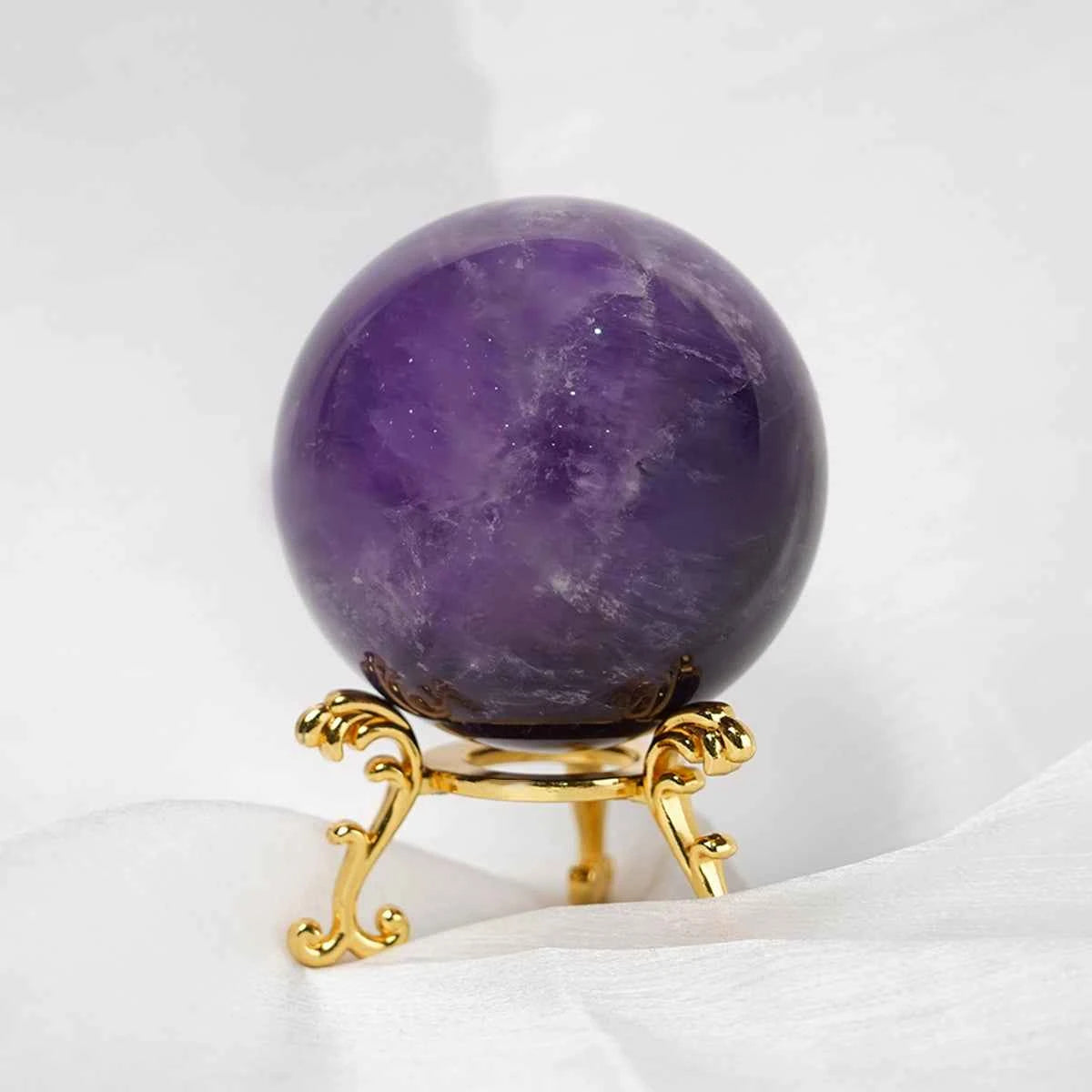 Amethyst Sphere: Boost Crown Chakra & Peace