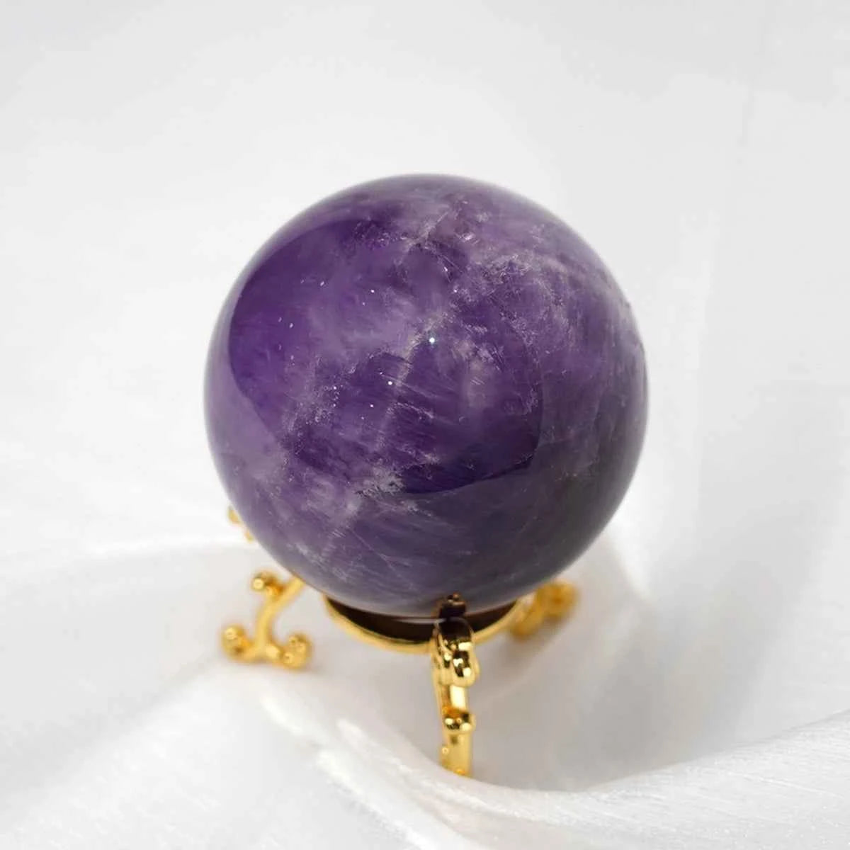Amethyst Sphere: Boost Crown Chakra & Peace
