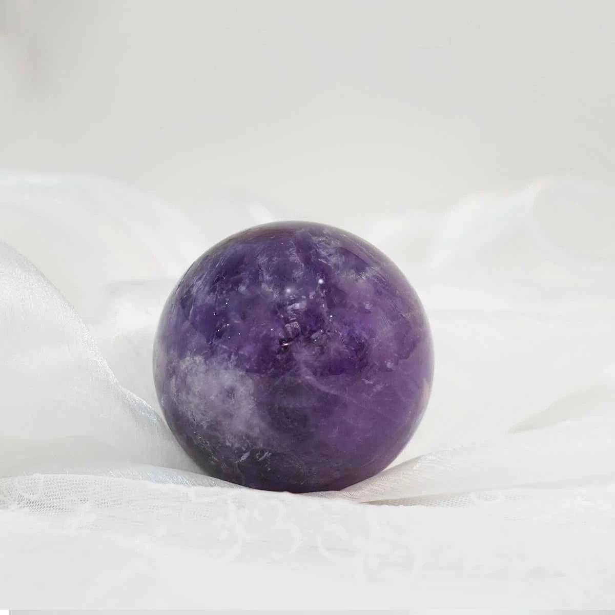Amethyst Sphere: Boost Crown Chakra & Peace