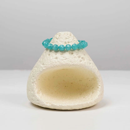 Natural Aquamarine Bracelet  | for Confidence | Courage | Calm in Challenging Situations