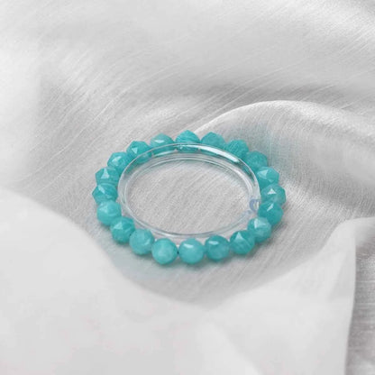 Natural Aquamarine Bracelet  | for Confidence | Courage | Calm in Challenging Situations