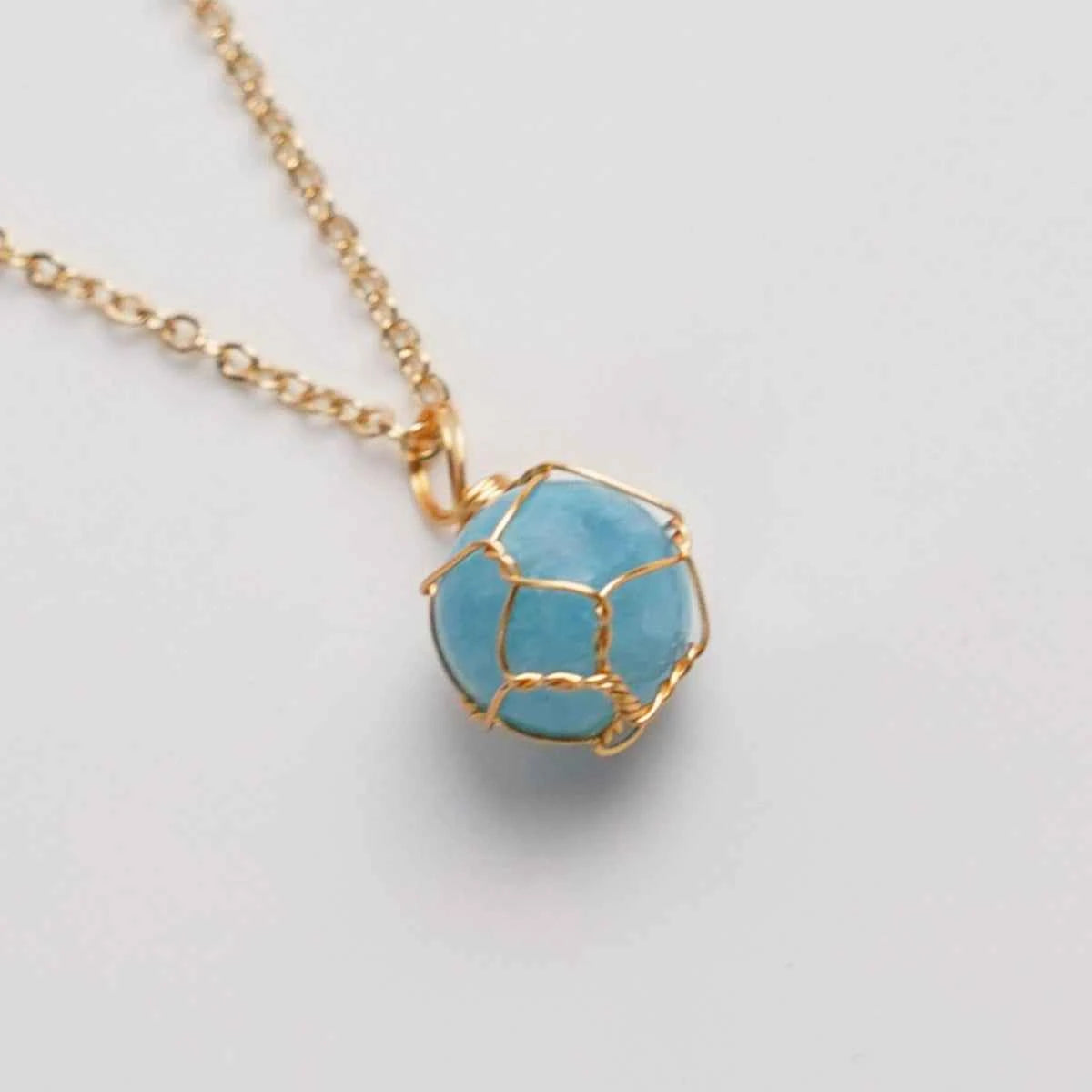 Blue Agate Pendant