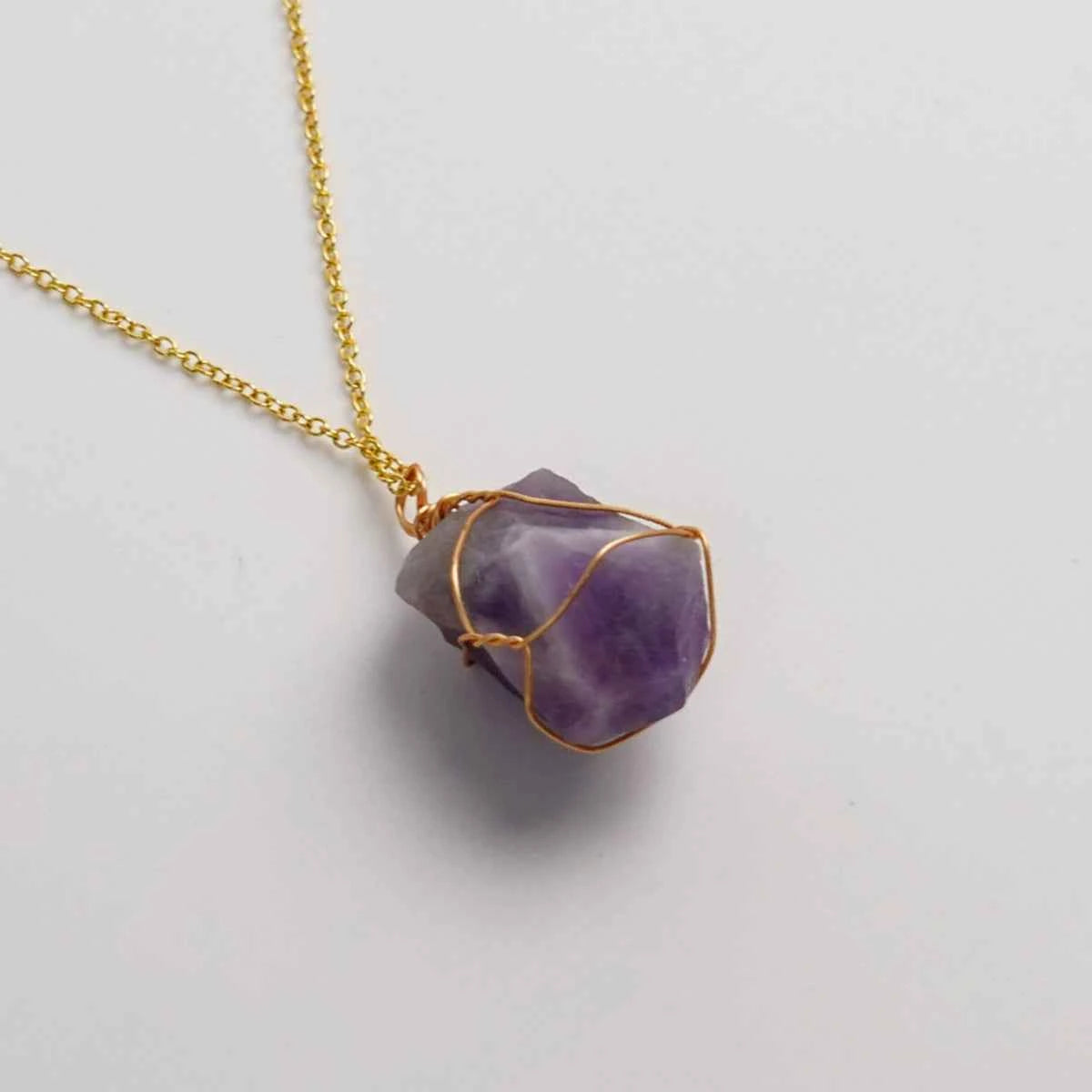 Citrine, Amethyst & Clear Quartz Necklace