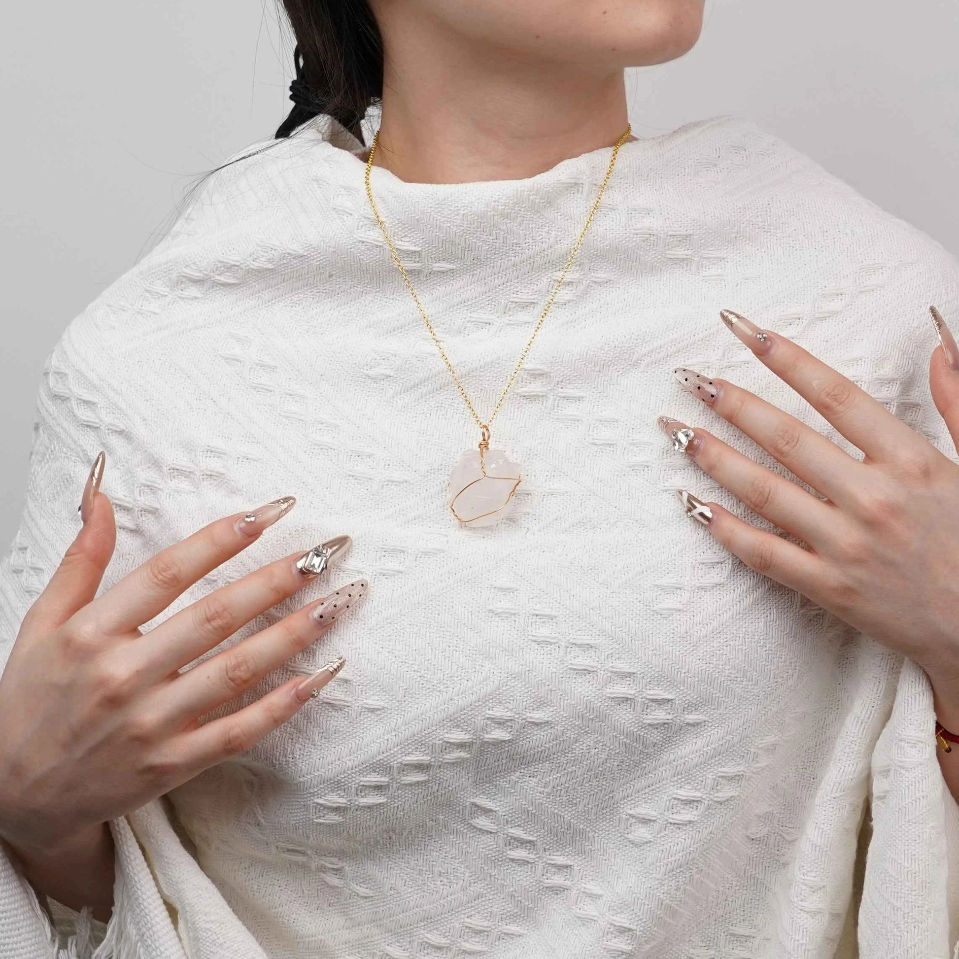 Citrine | Amethyst | Clear Quartz Necklace | Prosperity | Clarity | Amplification