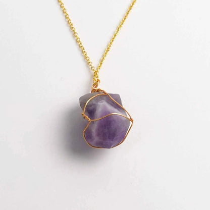Citrine | Amethyst | Clear Quartz Necklace | Prosperity | Clarity | Amplification