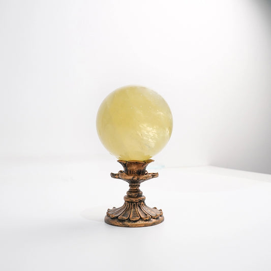 Citrine Sphere: Boost Confidence & Wealth