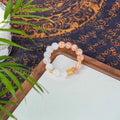 Fanta Quartz & Moonstone Bracelet with Charm Set - Creativity, Intuition & Luck