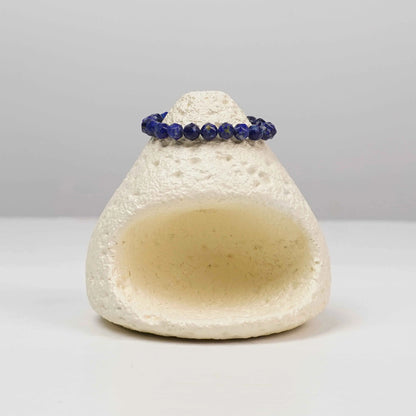 Natural Lapis Lazuli Beaded |  Stretch Bracelet for Mental Focus | Decision | Making & Inner Wisdom
