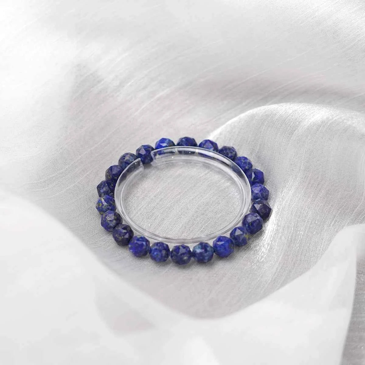 Natural Lapis Lazuli Beaded |  Stretch Bracelet for Mental Focus | Decision | Making & Inner Wisdom