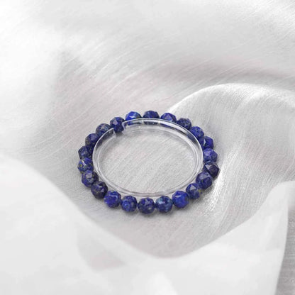 Natural Lapis Lazuli Beaded |  Stretch Bracelet for Mental Focus | Decision | Making & Inner Wisdom