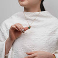 Green Agate Crystal Pendant for Balance & Renewal|Luananio