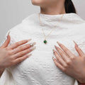 Green Agate Crystal Pendant for Balance & Renewal|Luananio