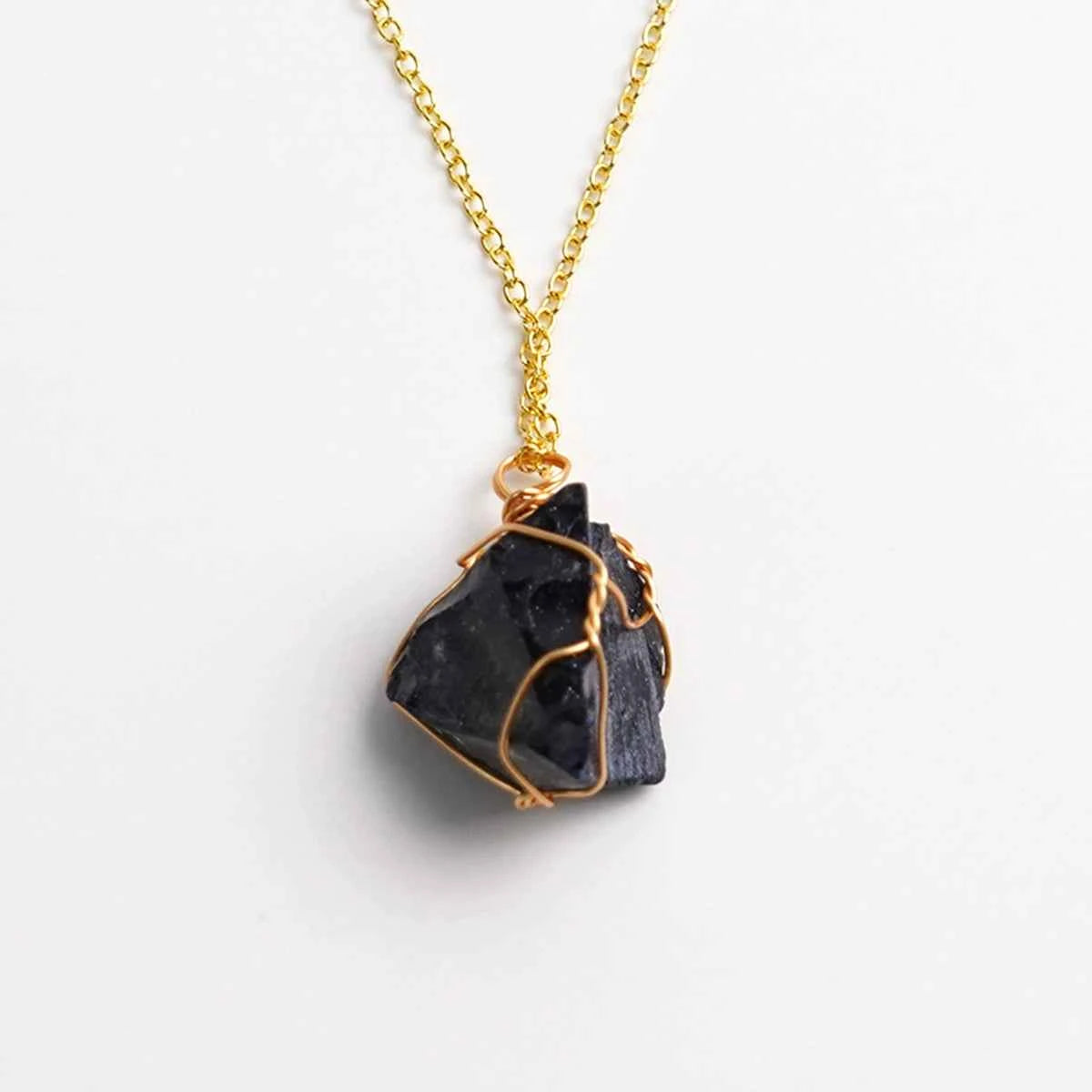Howlite | Blue Sandstone Rock Necklace | Calm | Focus | Deep Focus