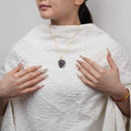 Howlite | Blue Sandstone Rock Necklace | Calm | Focus | Deep Focus