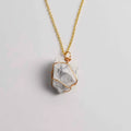 Howlite | Blue Sandstone Rock Necklace | Calm | Focus | Deep Focus
