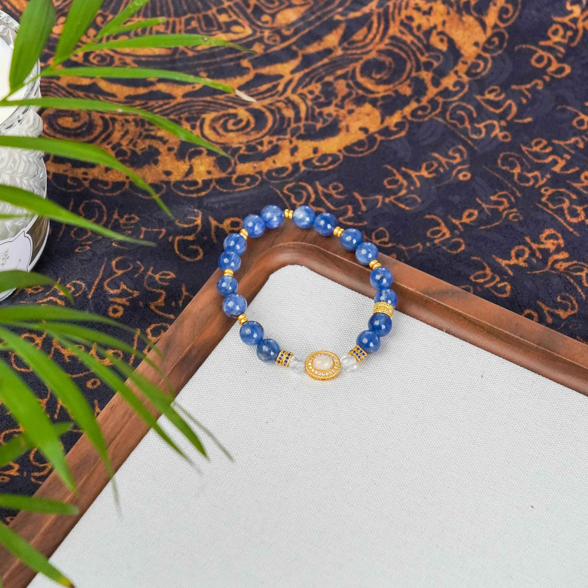 Kyanite, Opal & Clear Quartz Bracelet