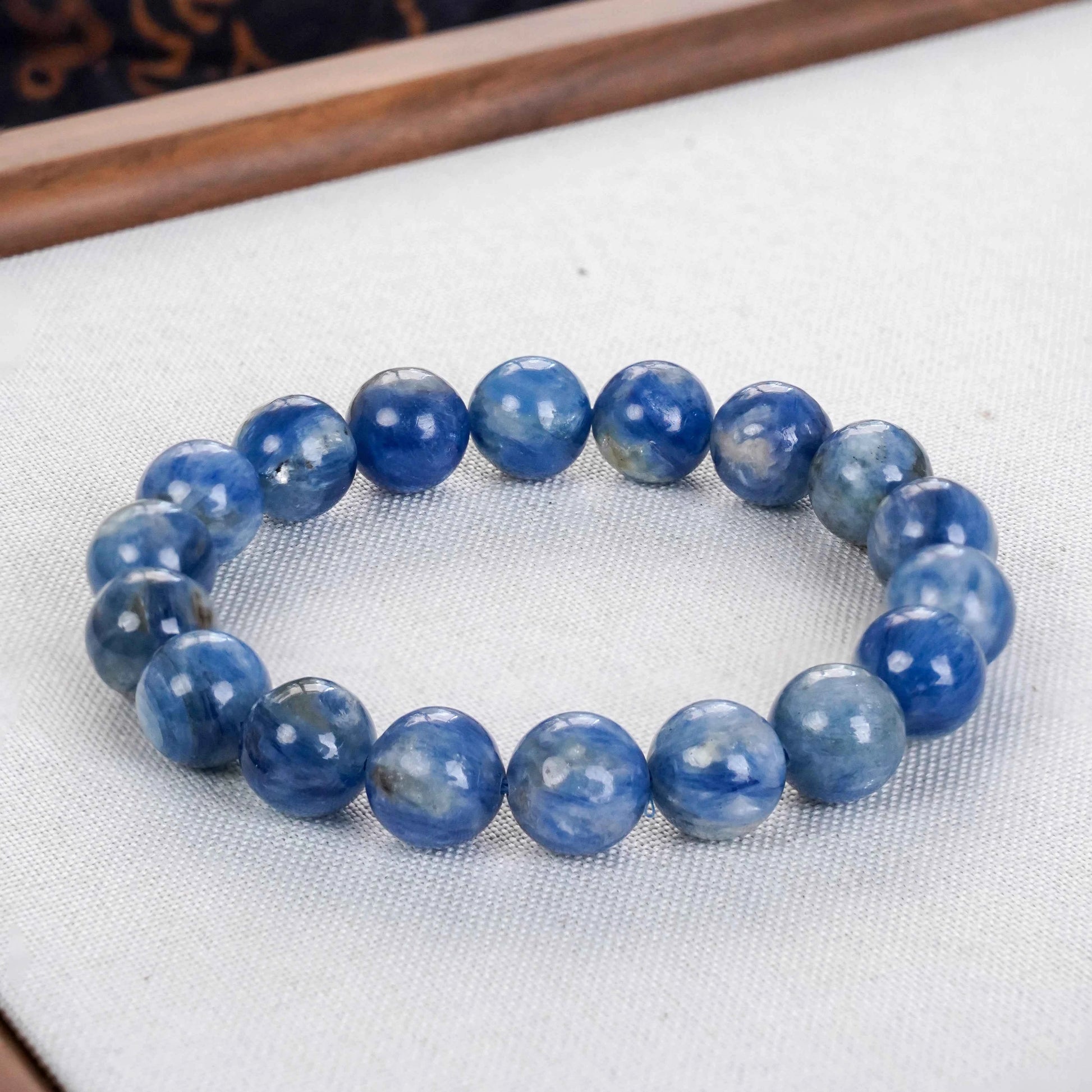 Kyanite "Starry Night" Crystal Piece - Natural Blue Veins, Meditation & Aura Cleansing