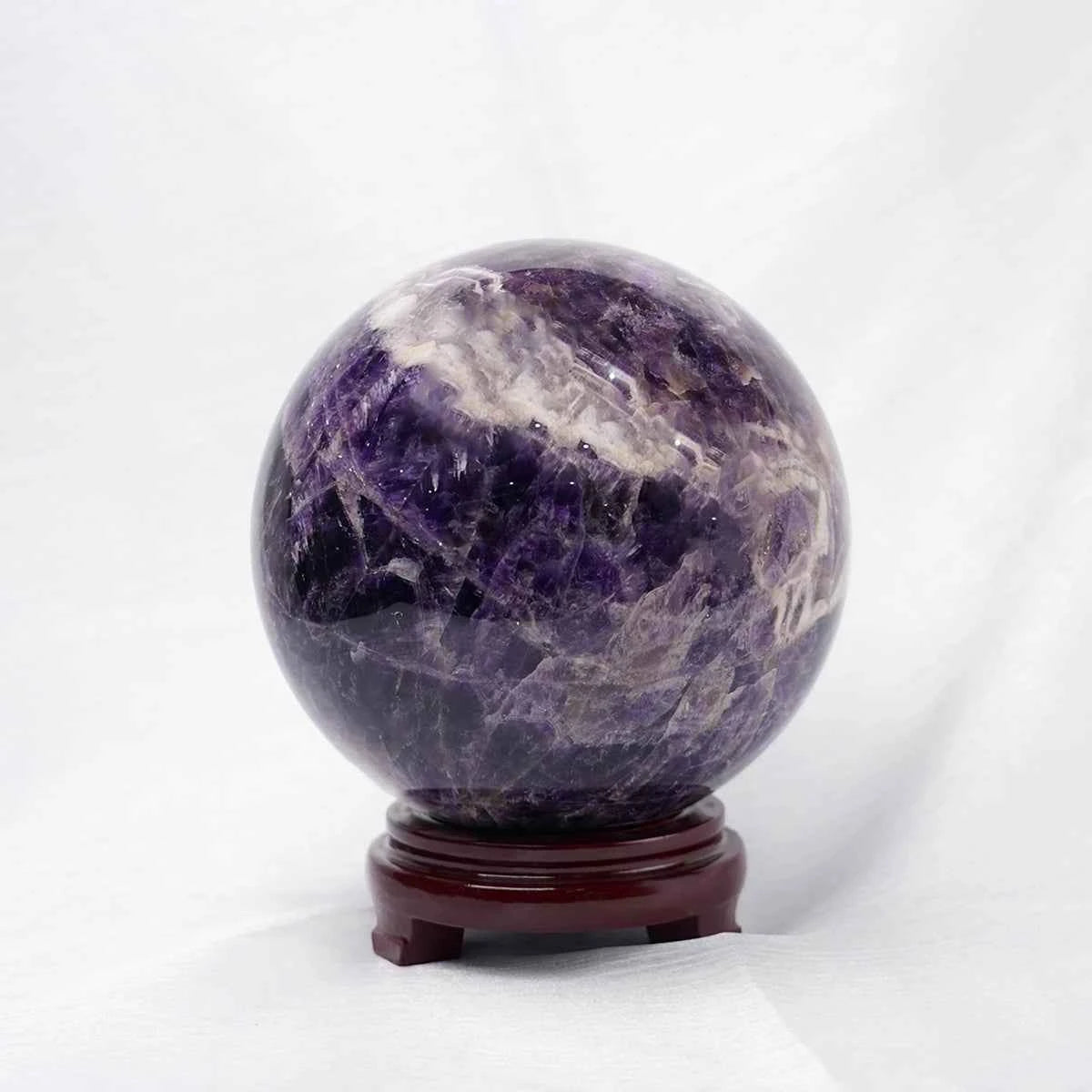 Big natural Dreamy Amethyst Quartz Sphere Crystal Ball Healing