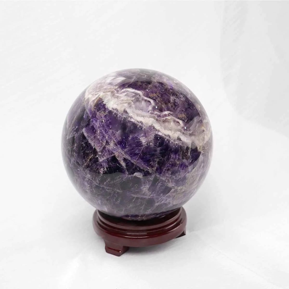 Big natural Dreamy Amethyst Quartz Sphere Crystal Ball Healing