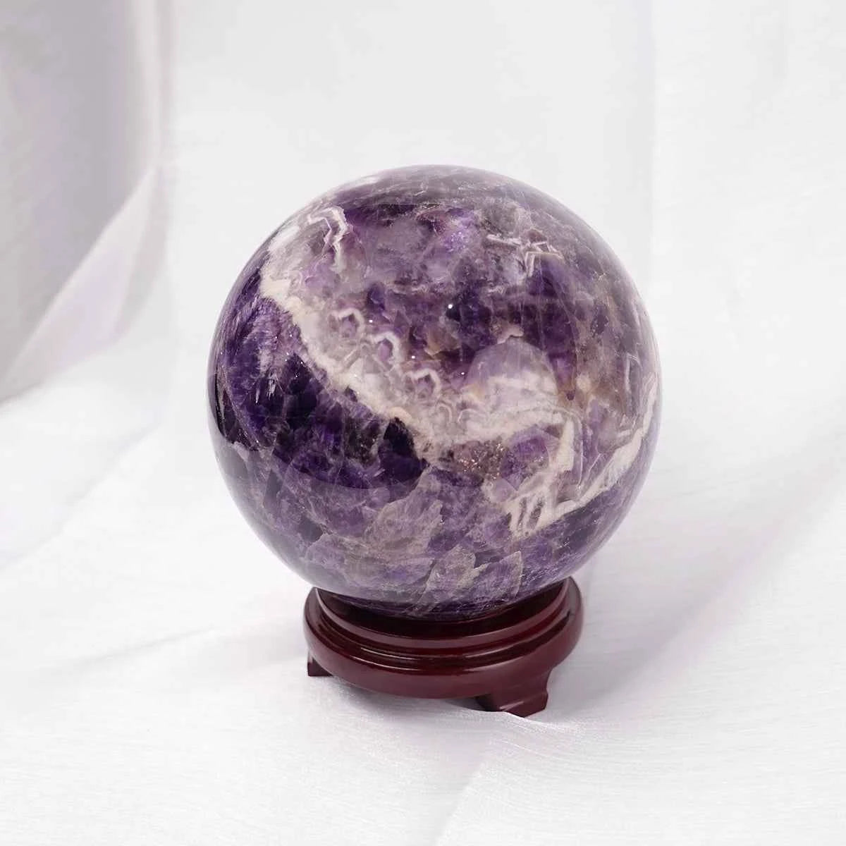 Big natural Dreamy Amethyst Quartz Sphere Crystal Ball Healing