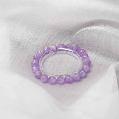Natural Lavender Amethyst Bracelet | for Relaxation | Restful Sleep & Calming Energy