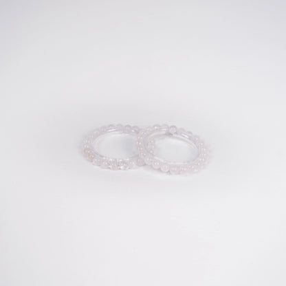 Mozambique Rose Quartz Bead Bracelet by Luananio – product detail 4