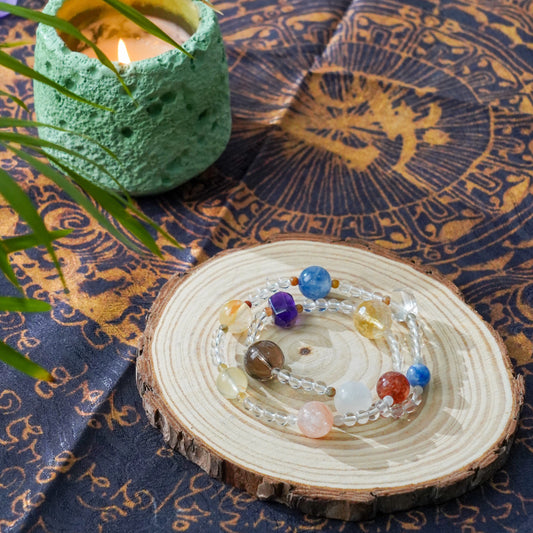 Multi-Crystal "Treasure" Bracelet for Wealth & Abundance - Lucky Gemstone Mix