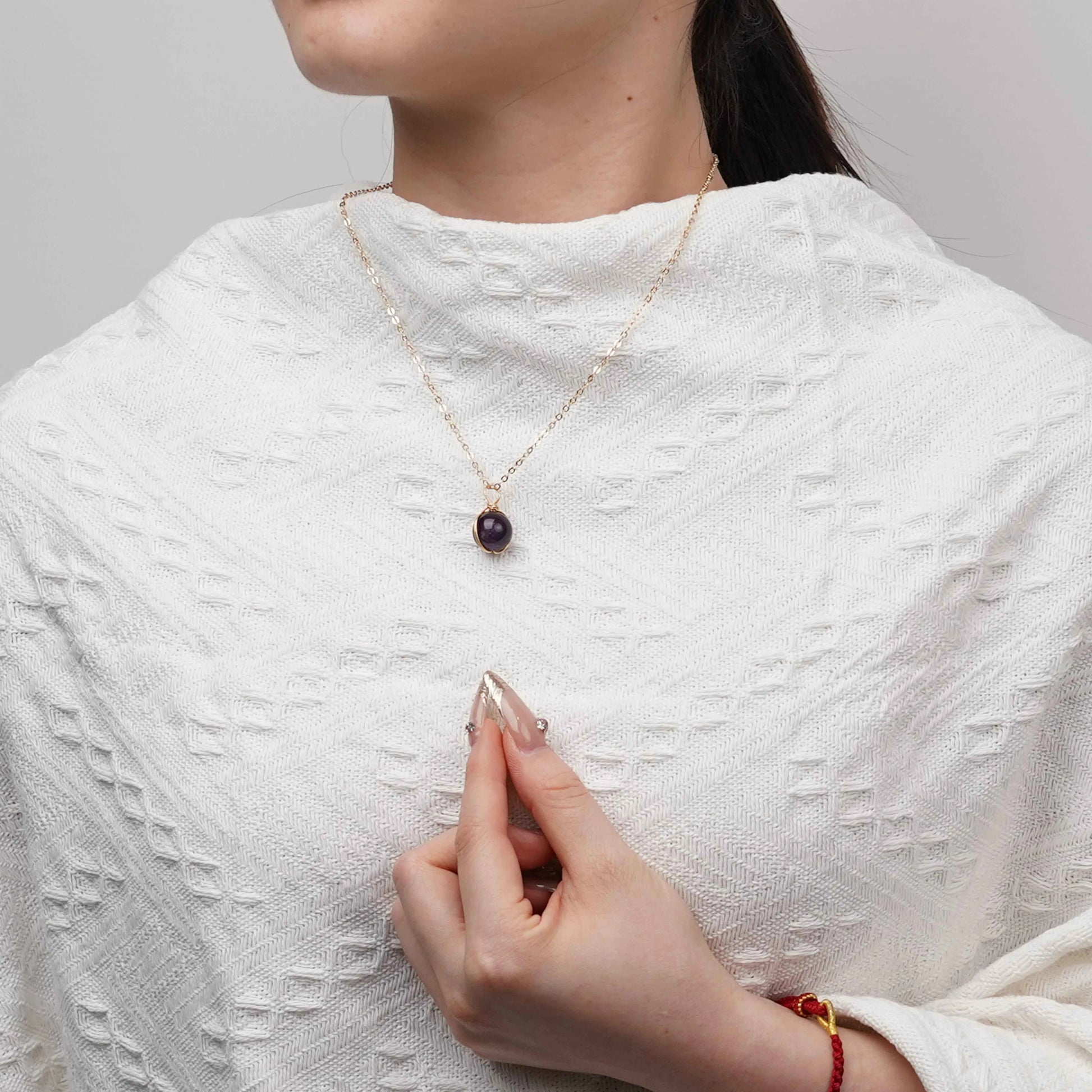 Purple Agate & Tiger Eye| Enhances Spiritual Growth | Encourages Brave Action