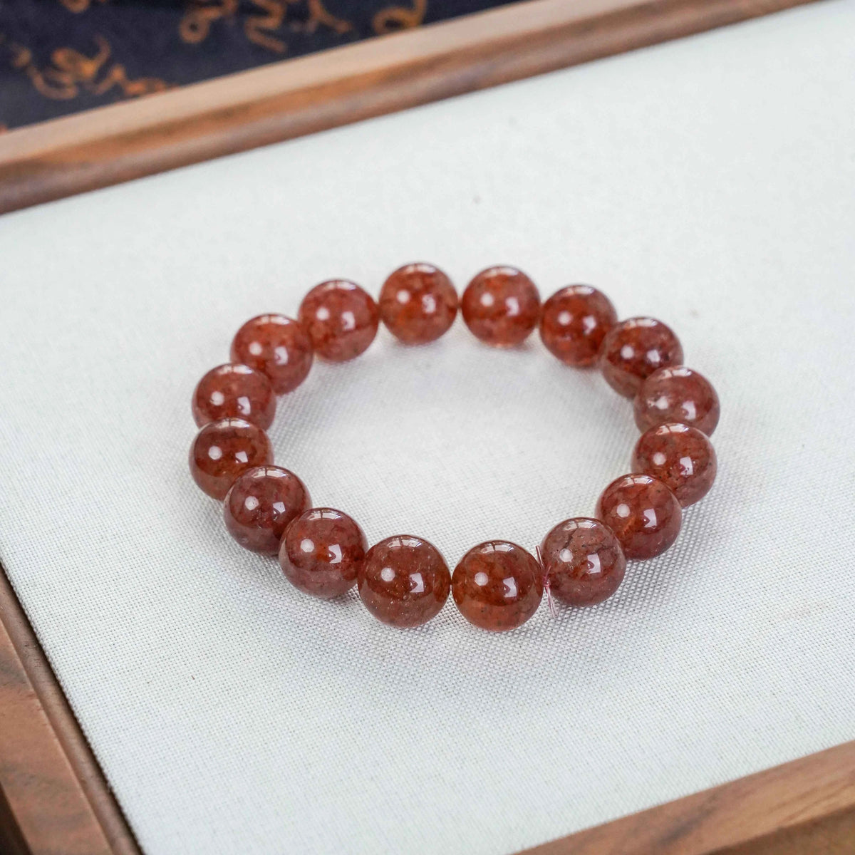 Red Phantom Quartz Crystal - Grounding, Vitality & Past-Life Healing