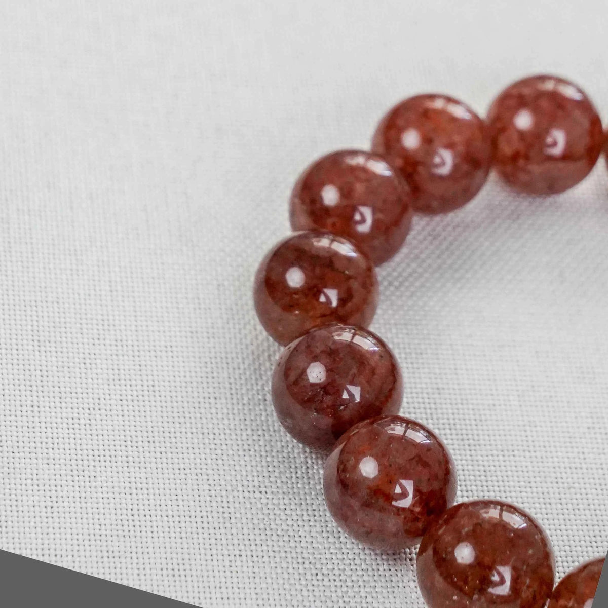 Red Phantom Quartz Crystal - Grounding, Vitality & Past-Life Healing