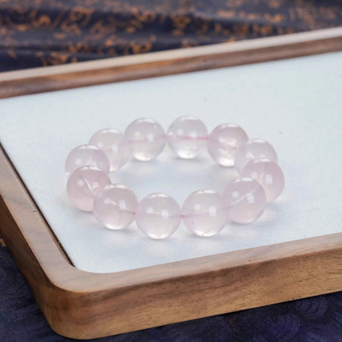 Large Bead Rose Quartz Bracelet - Deep Self-Love, Friendship & Emotional Healing
