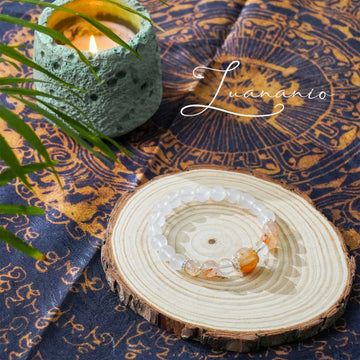 Rose Quartz Bracelet with Fanta & Red Phantom Accents - Love, Energy & Passion