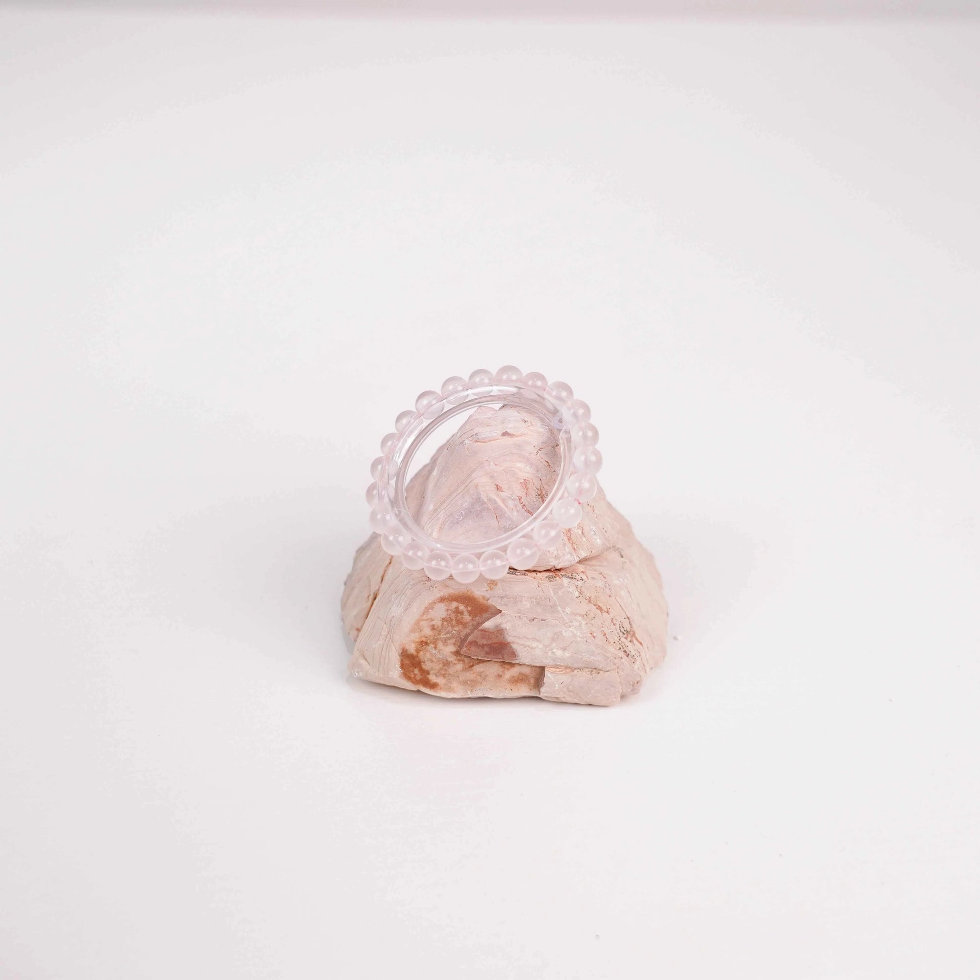 Rose Quartz Bracelet 7mm | Natural Crystal Beads for Love & Harmony