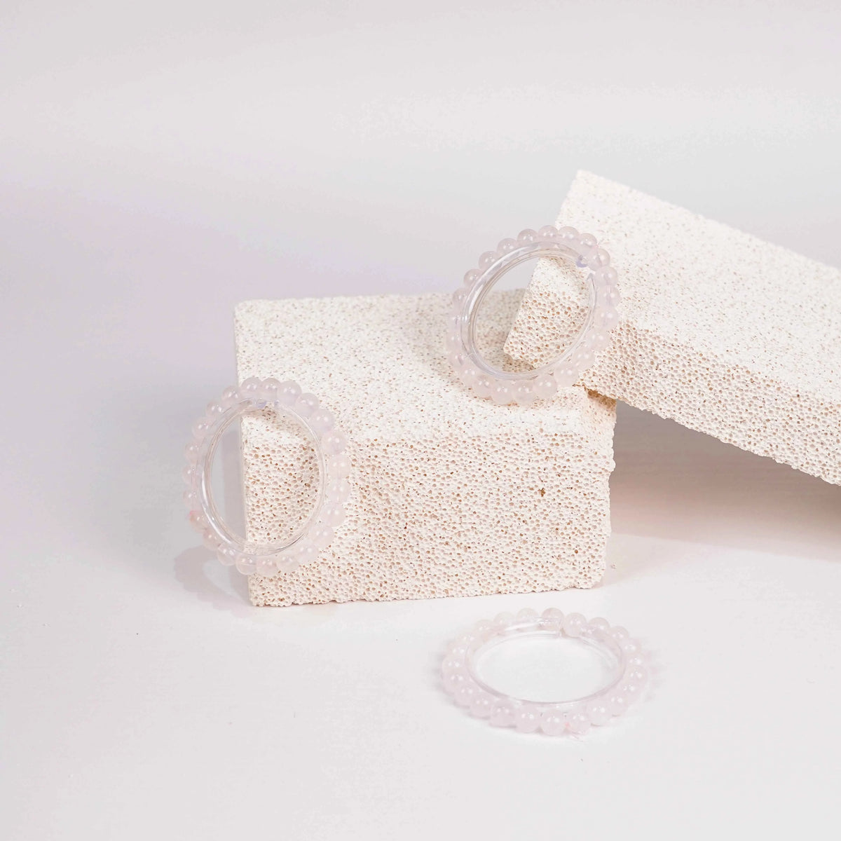Rose Quartz Bracelet 7mm | Natural Crystal Beads for Love & Harmony