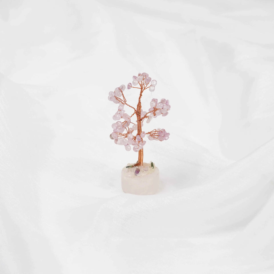 Rose Quartz Crystal Tree
