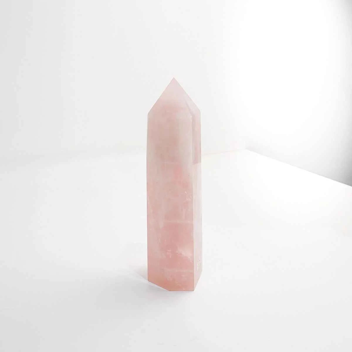 Rose Quartz Tower for Love, Harmony & Heart-Centered Energy