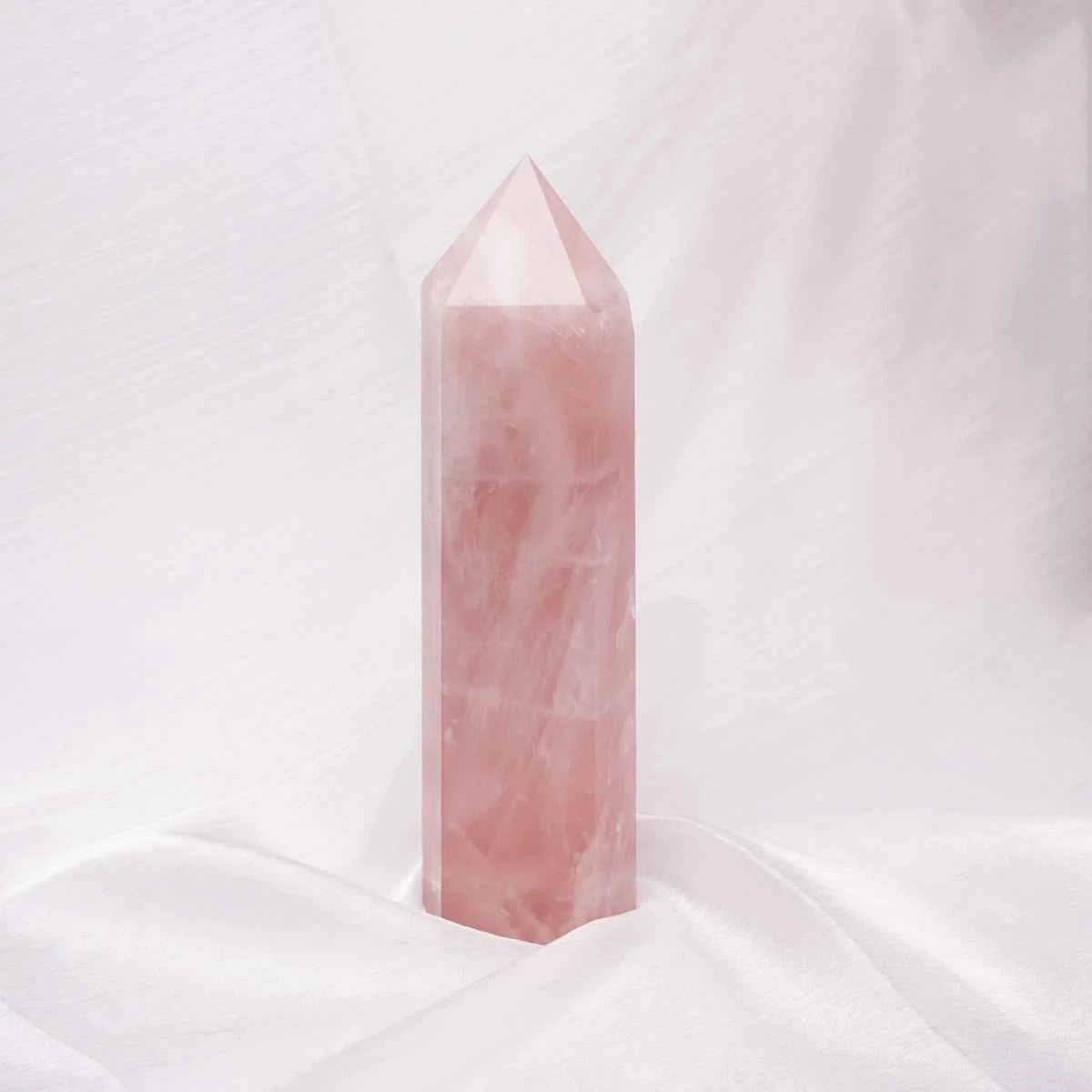 Rose Quartz Tower for Love, Harmony & Heart-Centered Energy